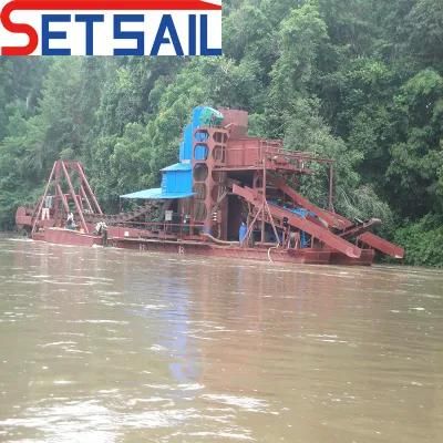 High Efficiency Chain Bucket Mining Diamond Dredging Equipment with Centrifuge