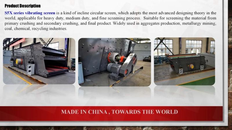 Advanced High Quality S5X Series Sand Vibrating Screen for Mining, Quarry