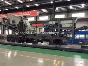 Tyre Wheel Mobile Crusher&#160; Plant with Jaw Crusher/Screen