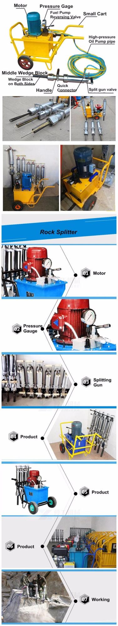 Hydraulic Stone Breaking Machine Rock Splitter