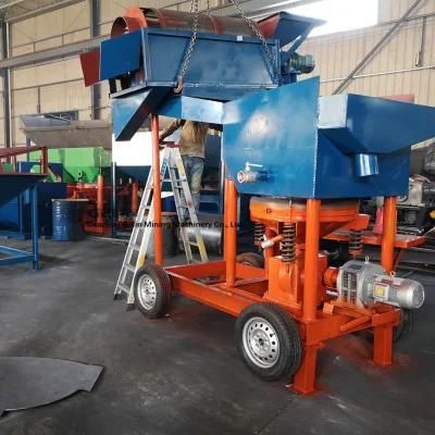 Gold Diamond Gemstone Washing Plant with Trommel Screen Jig Machine