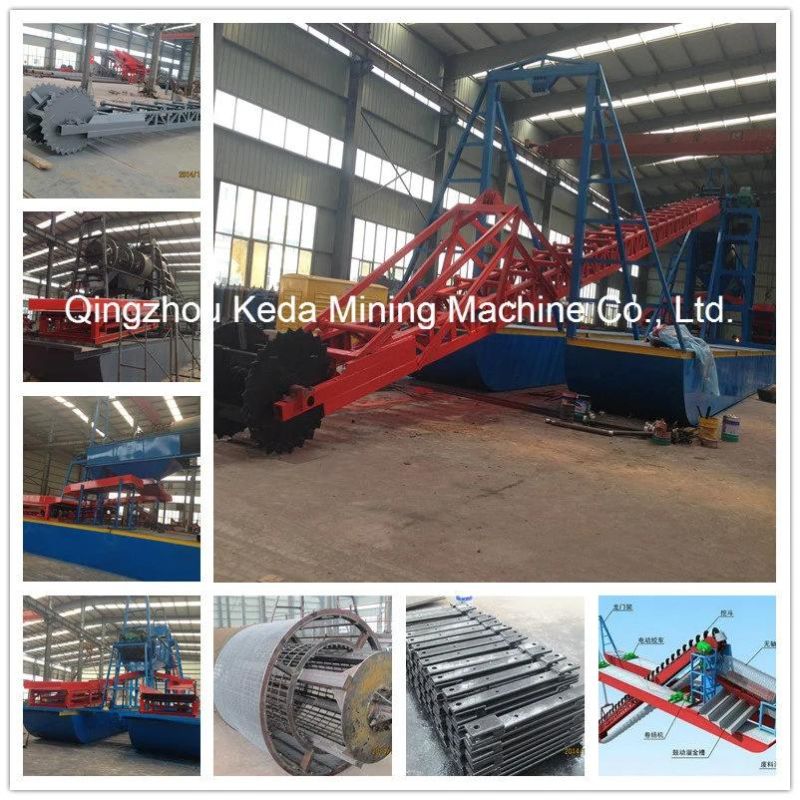 Keda Hyaraulic Gold Bucket Chain Dredge Diamond Gold Mining Machine