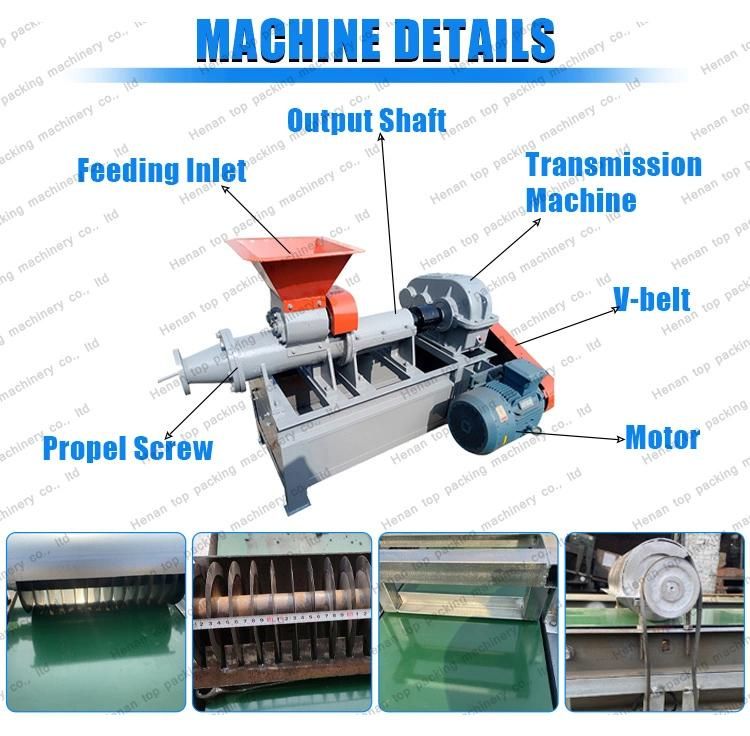 Latest Cubic Shape Barbecue Coal/Charcoal Briquette Make Extruder Machine for Sale