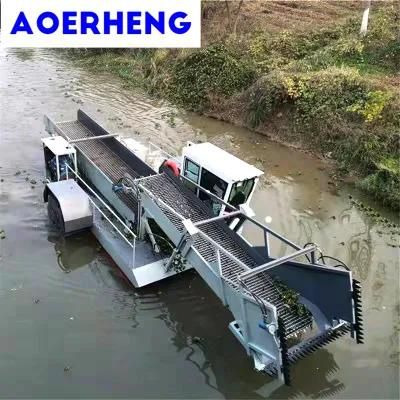 Hydraulic Pump Lake Weed and Hyacinth Harvester for Aquatic Plant