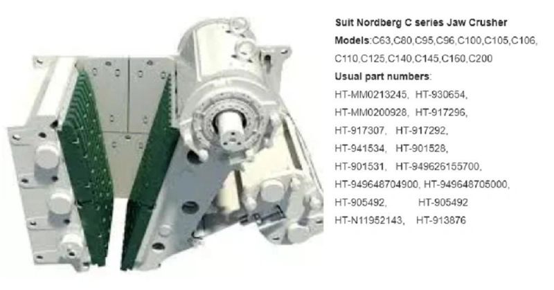 Mining Equipment Cheek Plate Protection Plate for Nordberg C125 Jaw Crusher Spare Parts