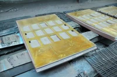 Mn18cr2 Mn13cr2 Manganese Steel Jaw Plate Casting Suit Telsmith H3450 Sbm Stone Jaw ...