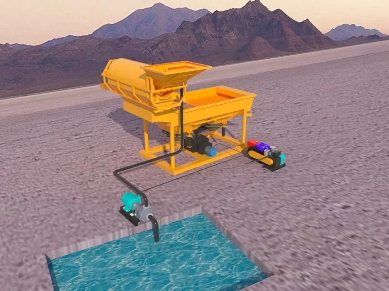 Keda 10-20tons Gold Trommel for Diamond Mining