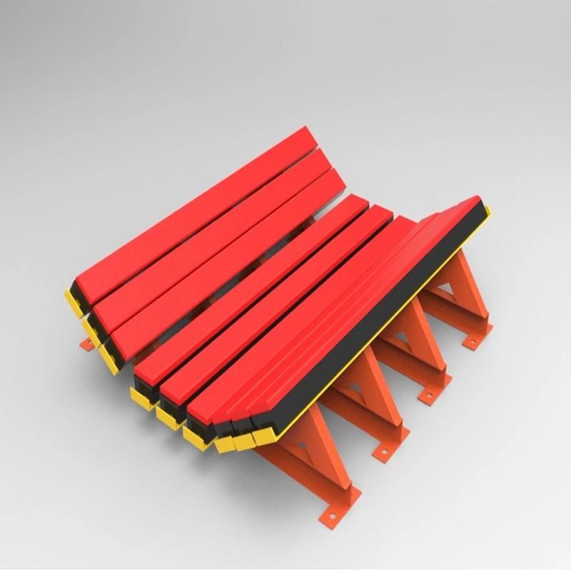 Belt Conveyor PU/Polyurethane/UHMWPE/Rubber Buffer Impact Bed for Belt Conveyor 179