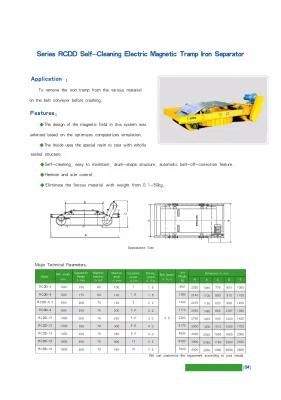 Rcdd Made in China Dry Type Suspension Self Cleaning Electromagnetic Separator Machine for ...