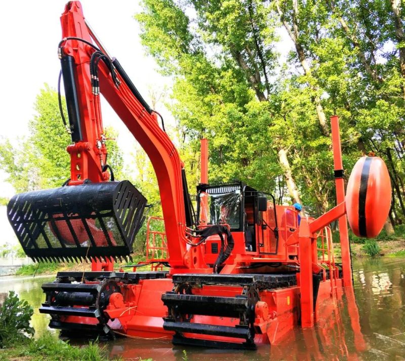 Amphibious Multifunction Dredger with Crawler