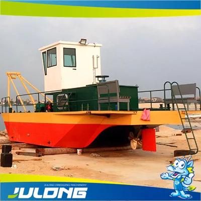 Pushing Boat for Dredger Machine Dredging in The River