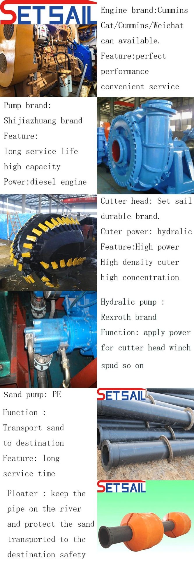 Made in China 22 Inch Suction Sand Pump Dredger with Cutter Head