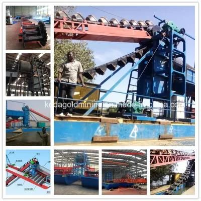 Low Price Gold Mining Equipment Bucket Gold Dredger Sand Gold Panning Dredger Alluvial ...