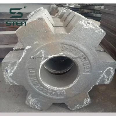 High Chromium Cast Manganese Steel Composite Hammer Head Crusher Wear Parts