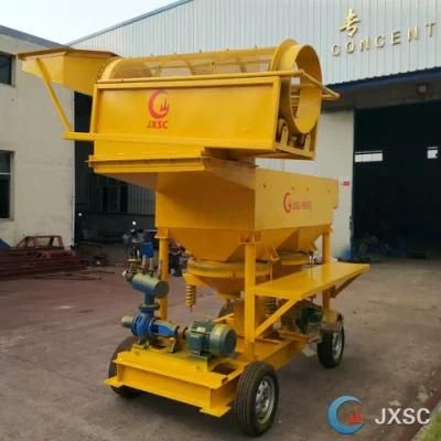 Complete Trommel Screen Jig Mobile Wash Plant for Alluvial Gold Ore
