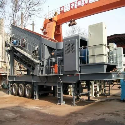 Mining Machinery Crawler Type Mobile Jaw Crusher Cone Crusher with Feeder and Screener