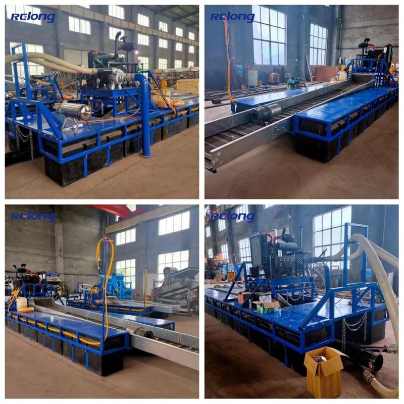 8 Inch Gold Ship Factory Direct Sale Gold Dredge Pontoons Diamond Dredge Gold Panning Equipment Dredge