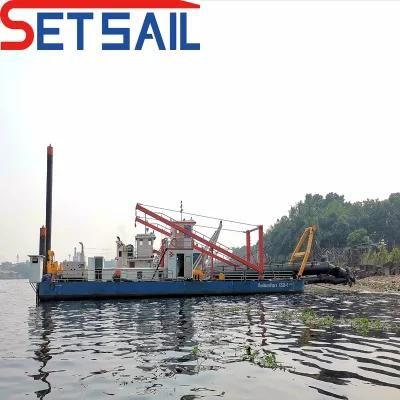 Diesle Engine hydraulic Mud Pump Suction Dredger with Cutter Head