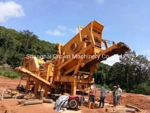 Medium Crushing Wheel Mobile Crushing Station, Jaw Crusher Crushing