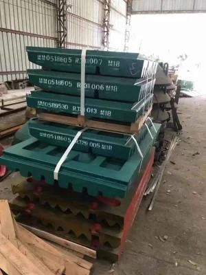Jaw Plate Suit for Nordberg C106 Jaw Crusher Spare and Wear Parts Plate
