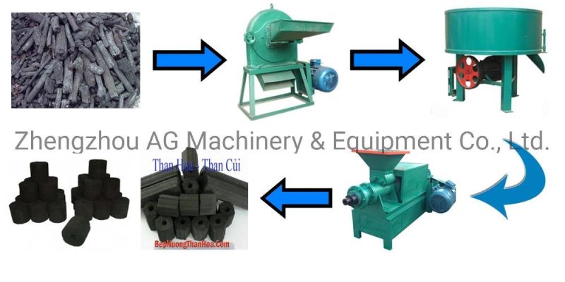 Energy Saving Charcoal Powder Briquette Making Machine for Sale