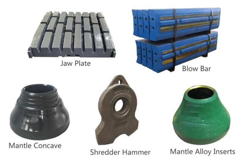 High Manganese Steel Wear Rock Crusher Parts Jaw Plate