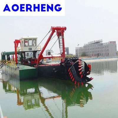China Manufacturer Cutter Suction Dredging Sand Ship with Underwater Pump