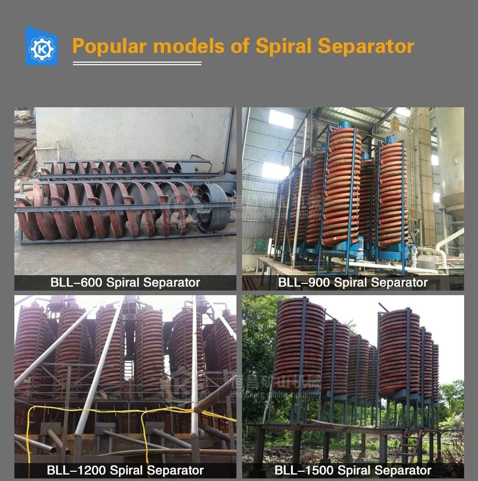 Complete Quartz Rock Chrome Ore Beneficiation Plant Zircon Iron Mineral Separator Spiral Chute
