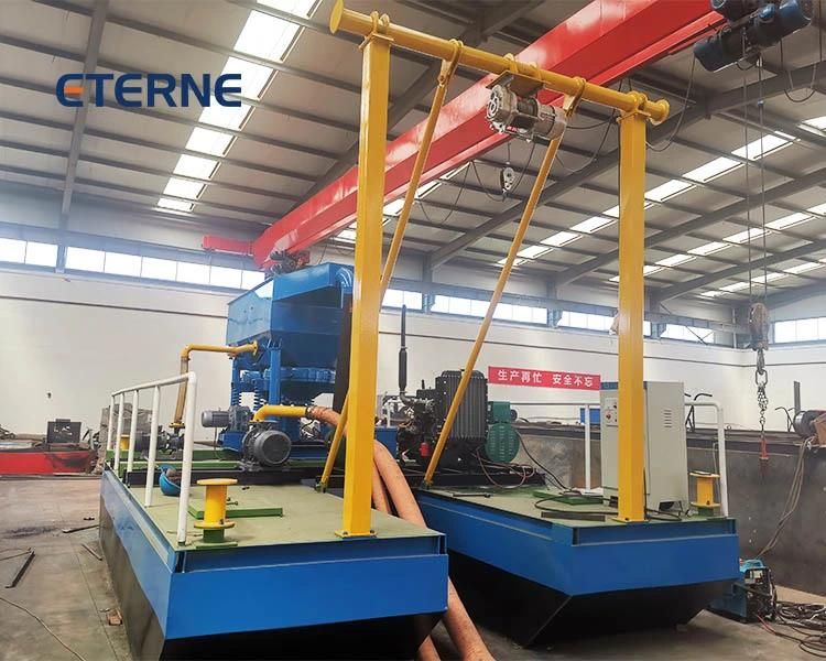 Diamond Gold Dredge Alluvial Gold Mining Equipment Suction Dredge Placer Concentrator River Power Jet Dredge Ore Prospecting Mining Machinery