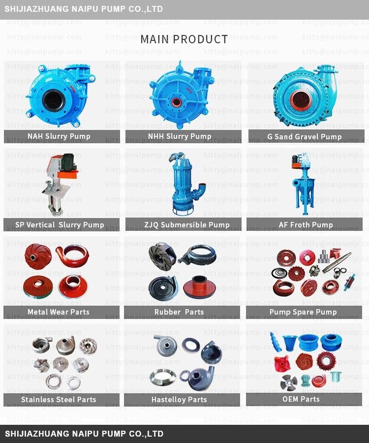 Mold Casting Rubber Spare Parts Slurry Pumps