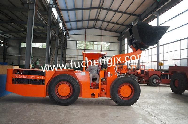 Diesel Underground Mining front discharge Wheel Loader with big capacity