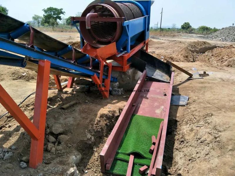 Alluvial Gold Rushing Equipment Sluice Box with Gold Grass Mat