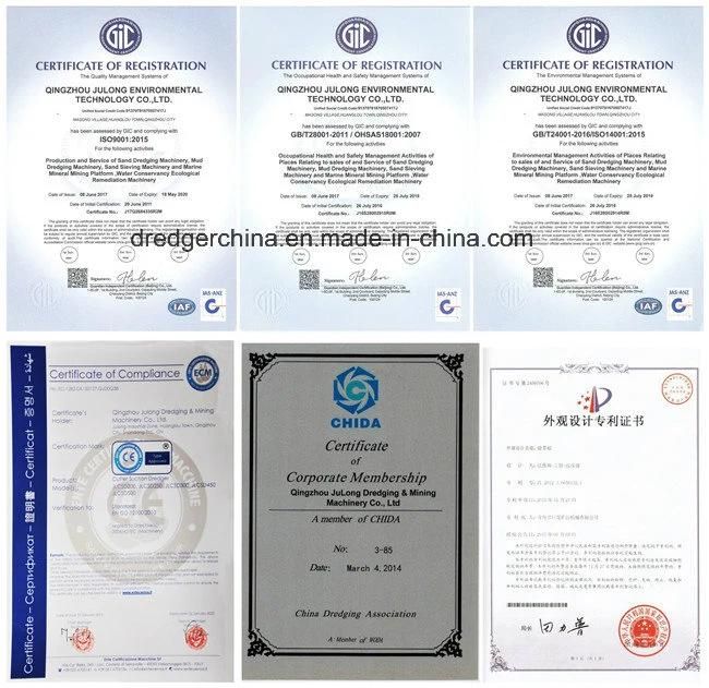 Land Reclamation Used China Made High Efficiency Dredging Boat/Barge for Sale