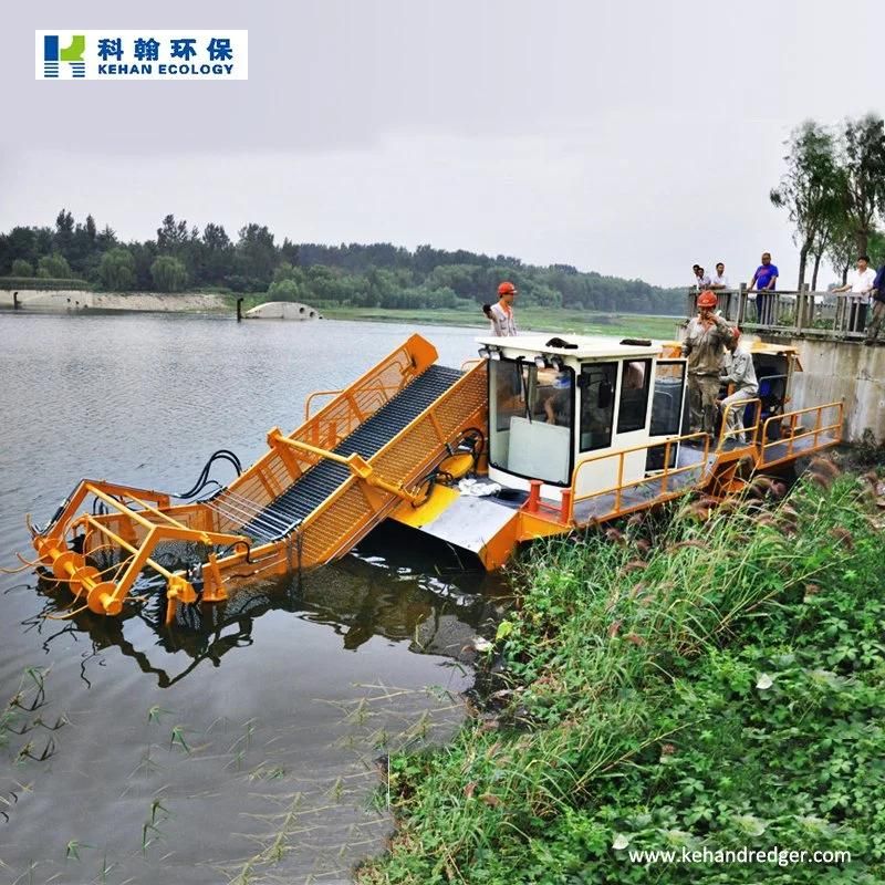 Lake Weed Removal Boat River Water Aquatic Hyacinth Collecting Harvester