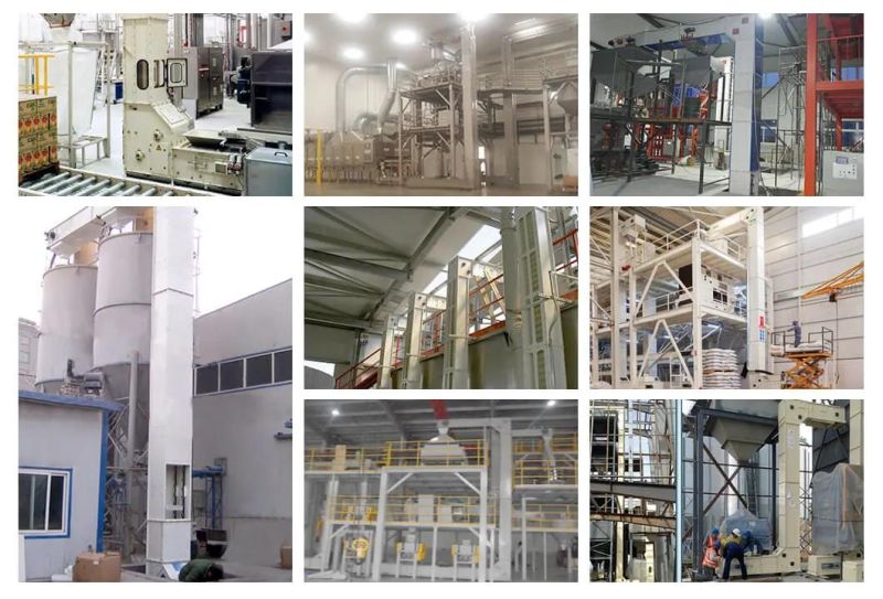 High Capacity 15 Ton Non-Food Powder Particle Abrasive Chemical Vertical Z Type Bucket Conveying Elevator