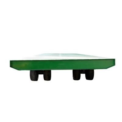 China Coal Mine Flat Rail Wagon Wheeled Mining Rail Flat Car
