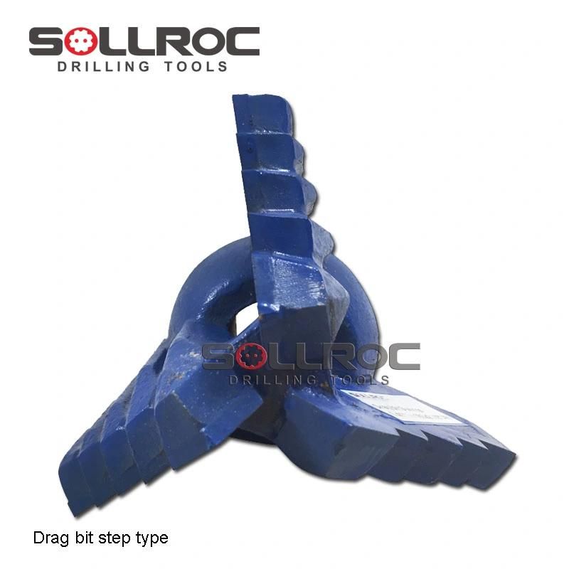 3"-12" Diameter Three Wing Step Drag Bits