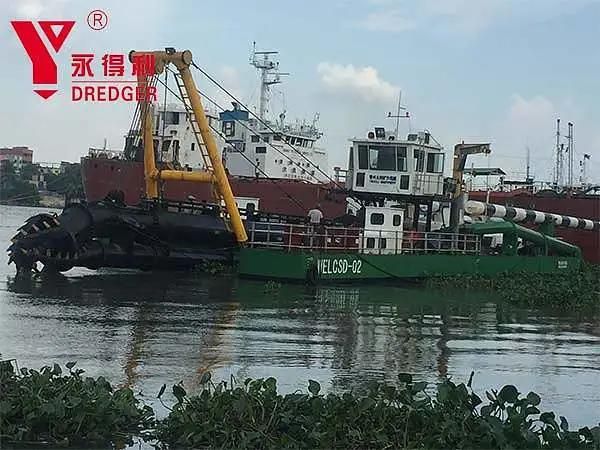 Clear Water Flow: 5000m3/Hour Cutter Suction Strict Quality Dredging Machine for Capital Dredging in Indonesia