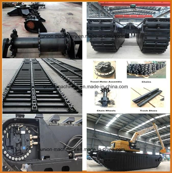 Good Price for Doosan Dh215-7 Amphibious Excavator with Undercarriage Pontoon