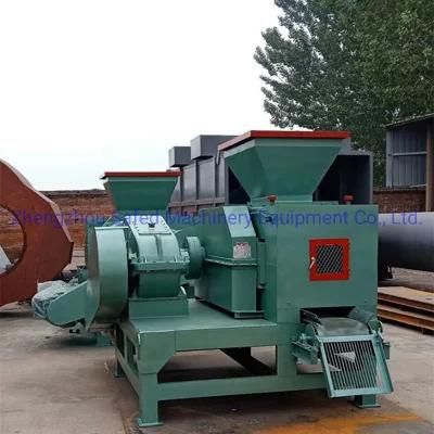 Roller Press Pillow Shape Coal Powder Dust Ball Press Briquette Machine BBQ Charcoal ...