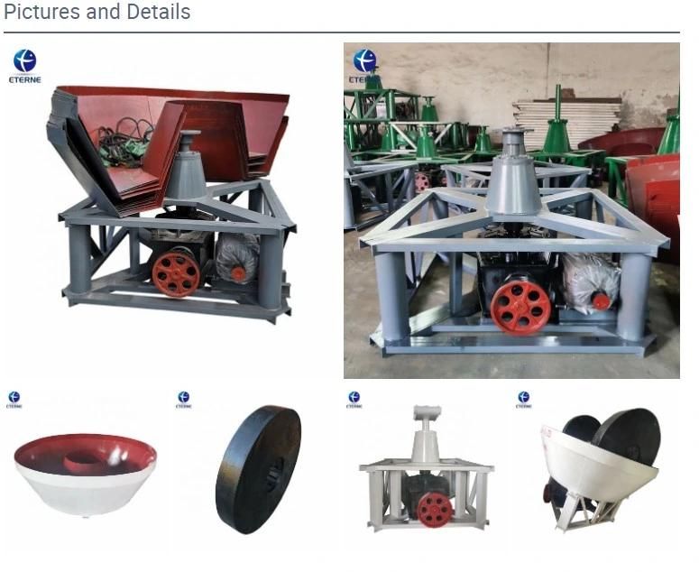 Et Factory Supply Gold Ore Grinding Wet Pan Mill