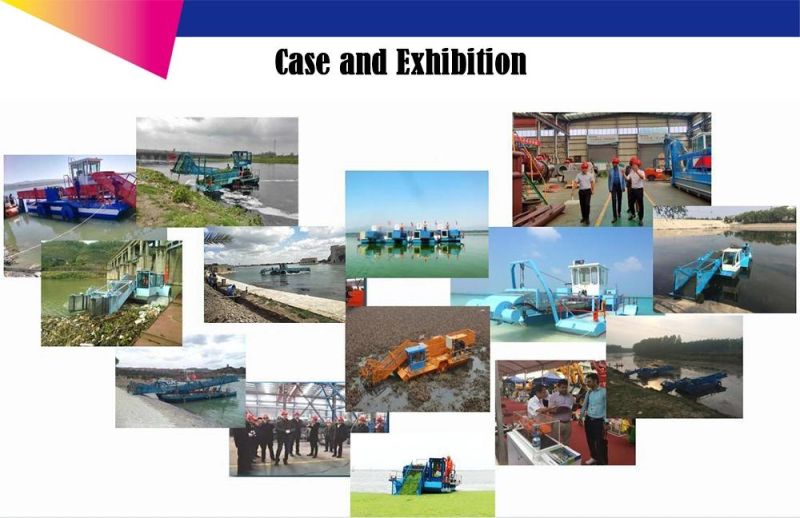 Amphibious Excavator with Long Arm and Longer Dredging Reach, Submersible Pump, Multiple Separate Machines, for Dredging, Pilling, Raking, Large Work Area,