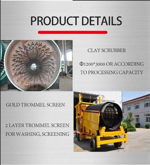 Keda Gold Washing Trommel Placer Gold Trommel Drum