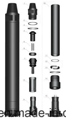 2018 Hotest Hjg High Air Pressure DTH Hammer Without Footvalve Ql60