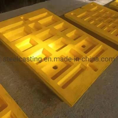 Qj341/C12 Crushr Parts 18% Manganese Fixed Jaw Plate J2950000, Swing Jaw Plate J2960000