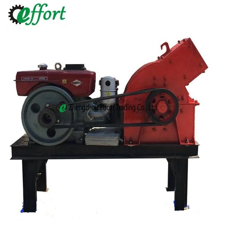 Top Quality Gold Ore Hammer Mill, Gold Ore Hammer Crusher with Diesel Engine/Electric Motor