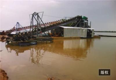 Keda River Sand Dredging and Maintance Bucket Chain Gold Diamond Dredger