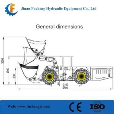 Small capacity 0.6cbm undergroud mining load-haul-dump truck profitably in extreme ...