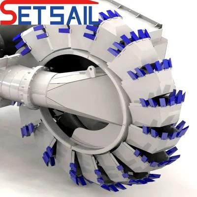 Diesel Engine Sand Pump Water Flow 1500m3 Wheel Bucket Dredger