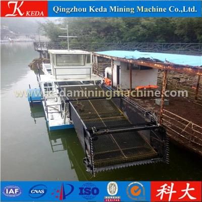 Lake Garbage Salvage Ship Trash Skimmer Water Hyacinth Cutter Collection Mowing Boat ...